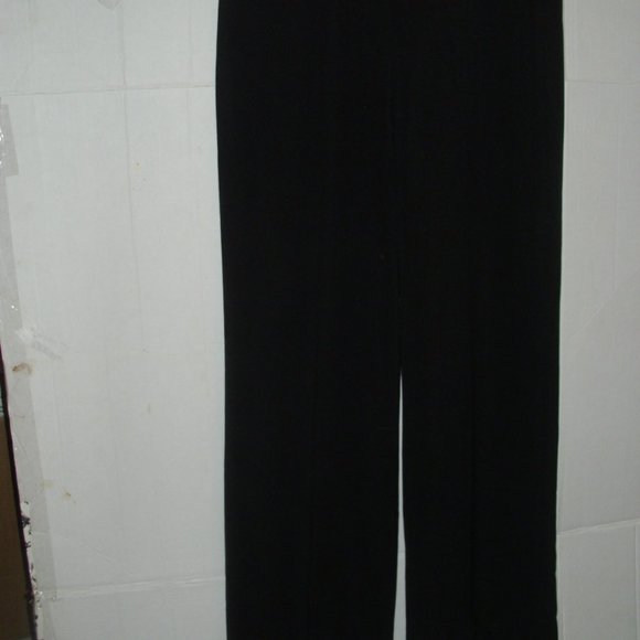 Larry Levine sophisticated overcoat matching pants sz 4 Black - Picture 10 of 12